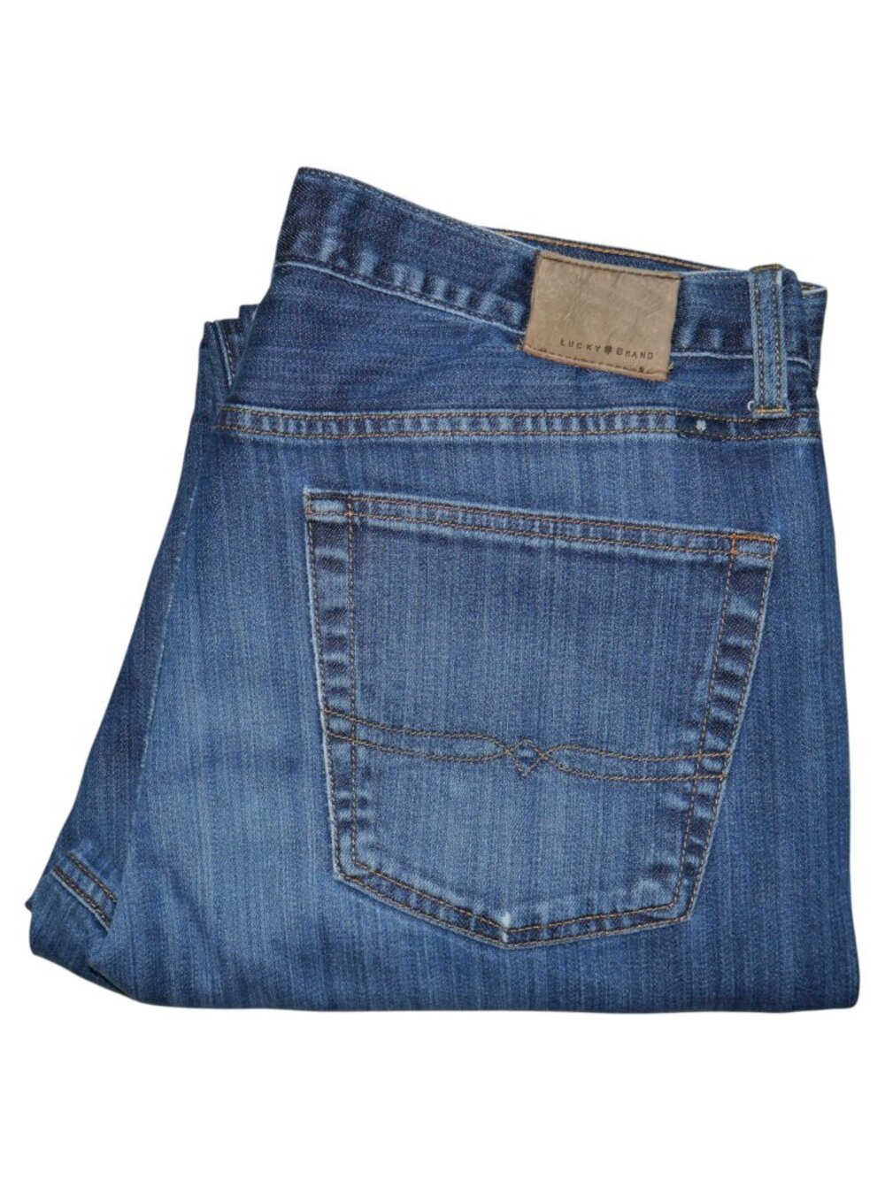 Lucky Brand Men's 121 Slim Fit Jeans Size 36x32 Dark Wash Stretch Denim